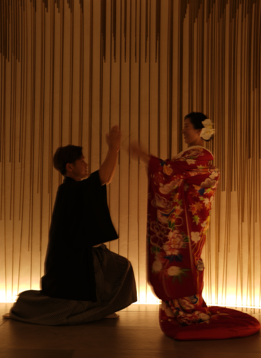 真剣白刃取り!?和装と小物で可愛いフォトウェディング♬